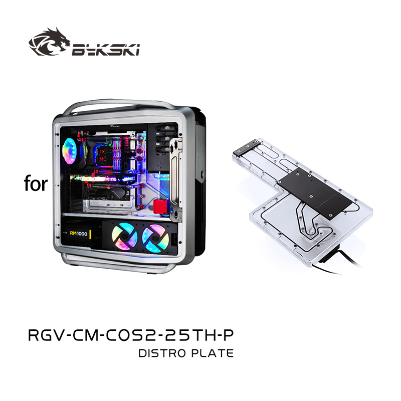 Distro Plate Ddc Pump Combo - Akrylowy zbiornik BYKSKI RGV-CM-COS2-25TH-P do obudowy